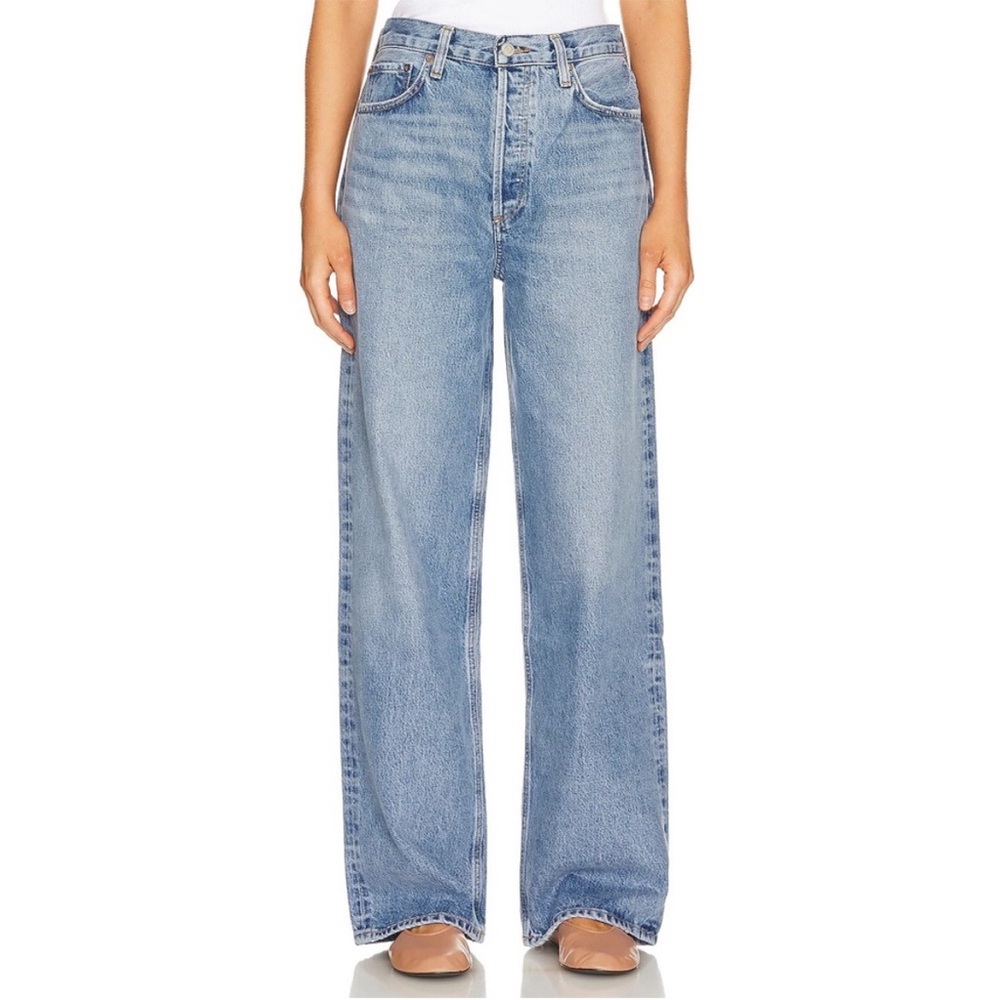 AGOLDE Low Slung Puddle Wide Leg in Libertine Size 23, Fits a 25/26
